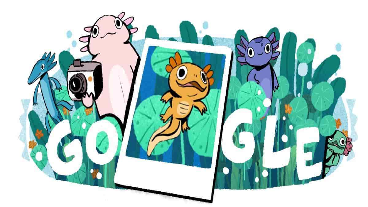 ¡Entérate! Google lanza Doodle para celebrar al ajolote y el Lago de Xochimilco