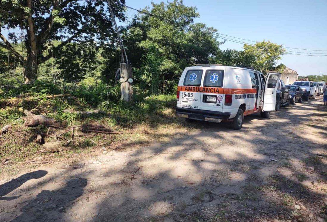 Hombre cae de un árbol mientras cortaba lichis en Misantla