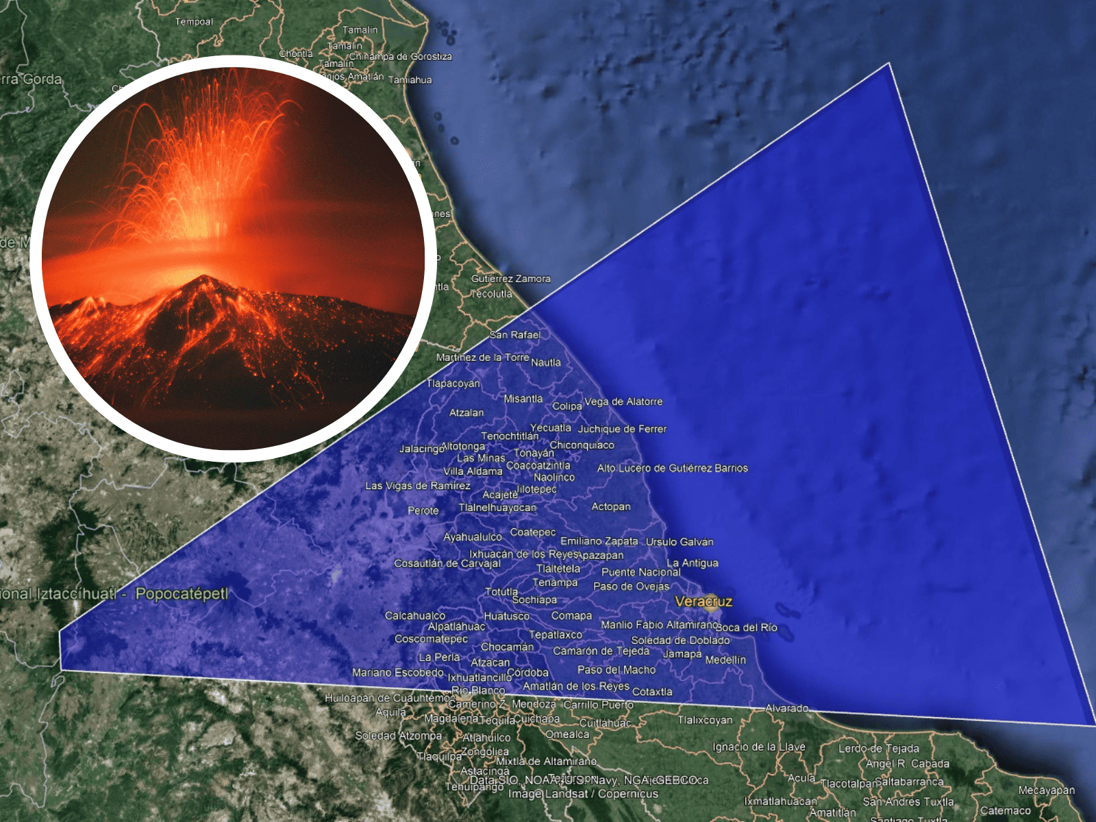 Cenizas del volcán Popocatépetl llegarán a Veracruz: PC