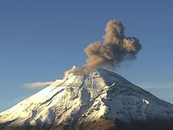 Popocatépetl muestra disminución en su actividad y emisión de ceniza