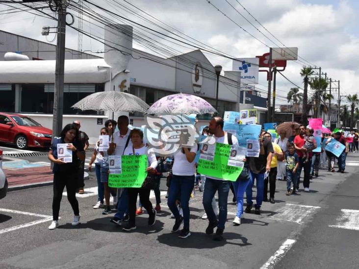 Con marcha exigen agilizar búsqueda de Ashley y Jafhet, desaparecidos en Ixtaczoquitlán (+Video)