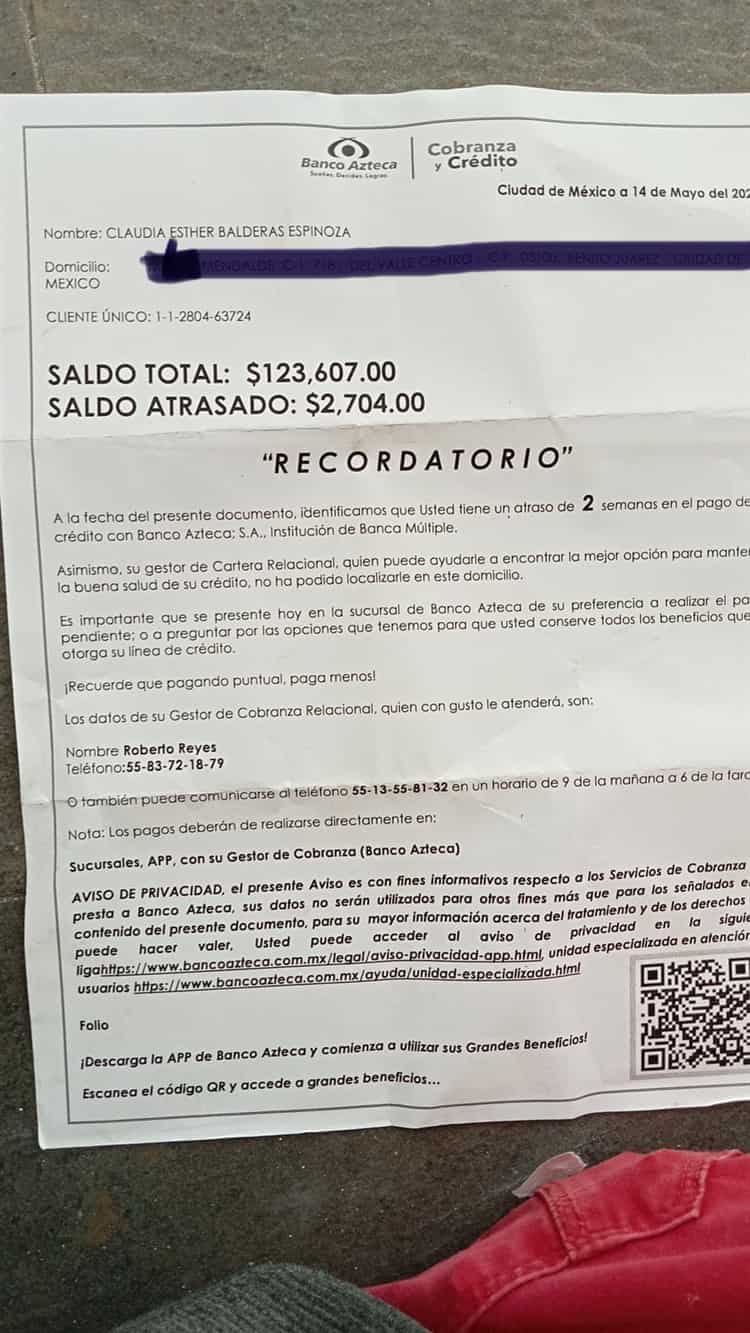 ¡Nueva polémica! Claudia Balderas, señalada de deber 120 mil pesos a Banco Azteca