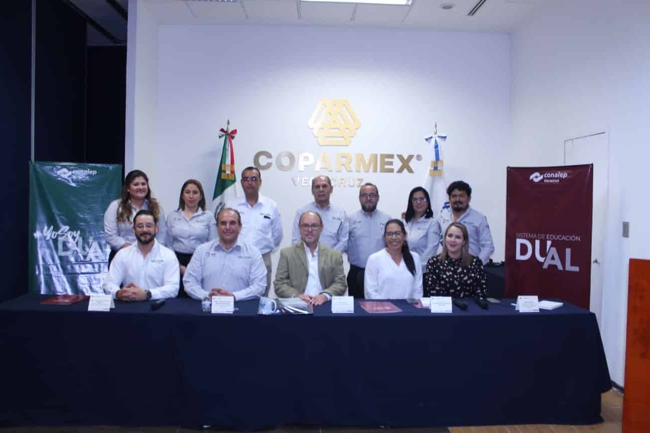 Conalep-Coparmex firman convenio de colaboración en educación dual