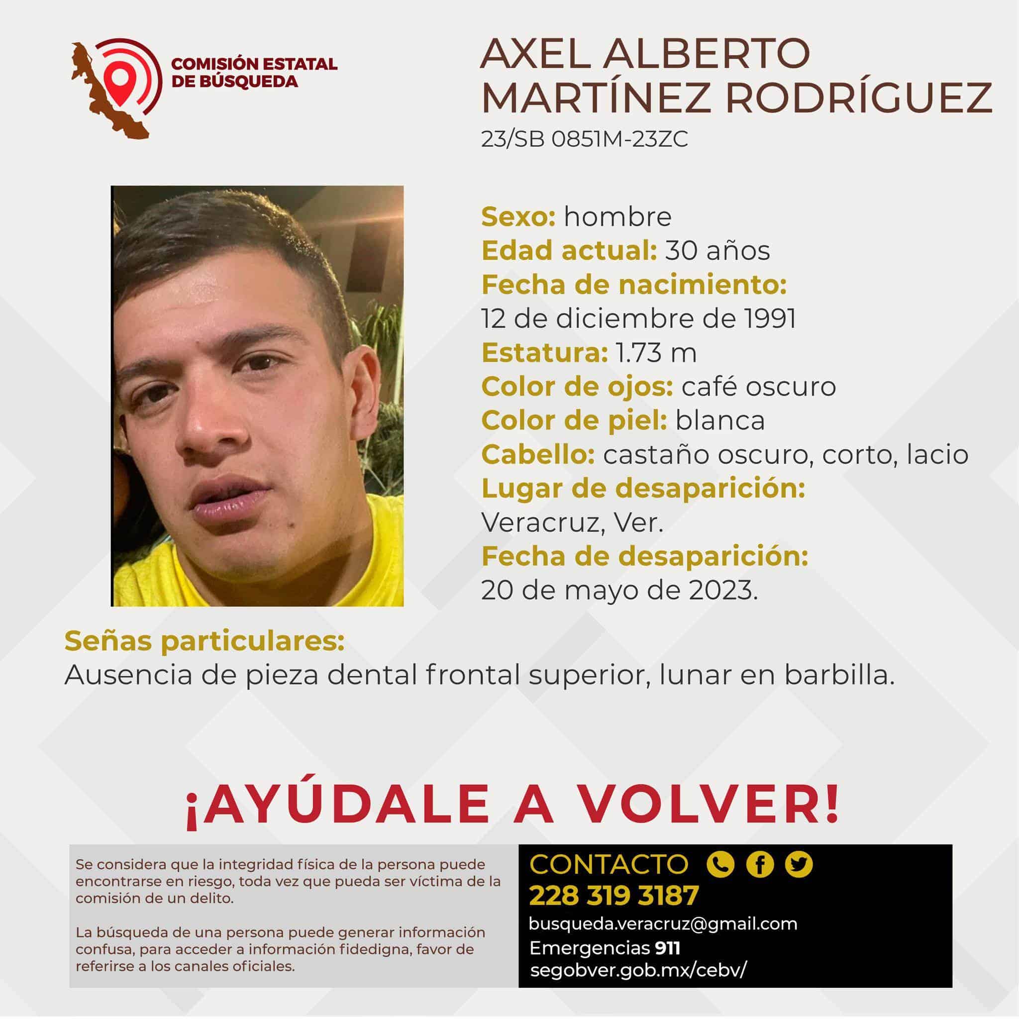 Desaparece hombre en calle de Veracruz