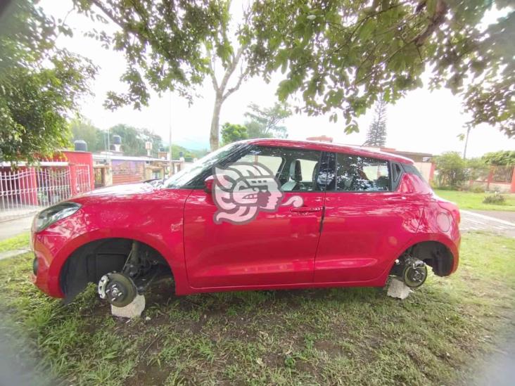 Reportan de nueva cuenta el robo de llantas en la zona centro de Veracruz