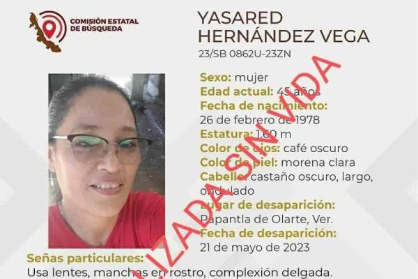 Localizan sin vida a mujer desaparecida en Papantla