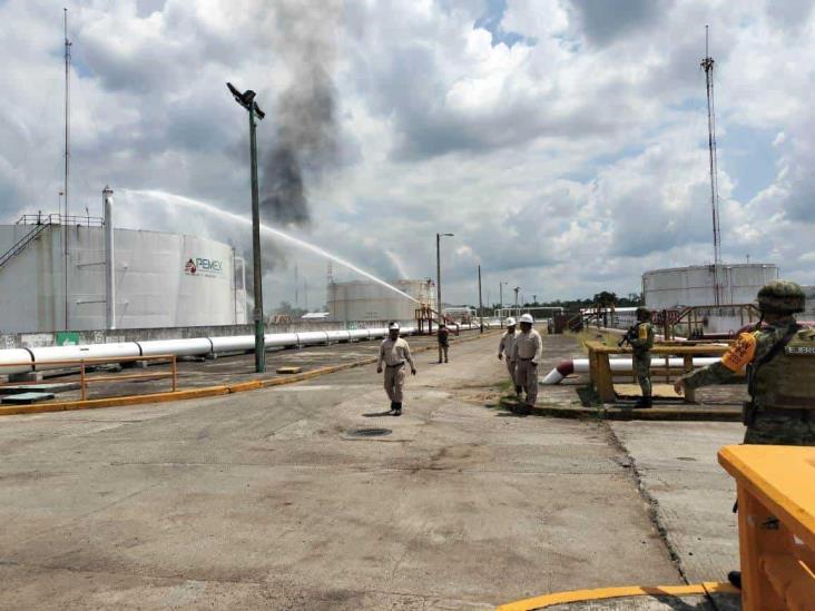 Movilizan unidades de atención a emergencias por simulacro en instalaciones de Pemex en Poza Rica