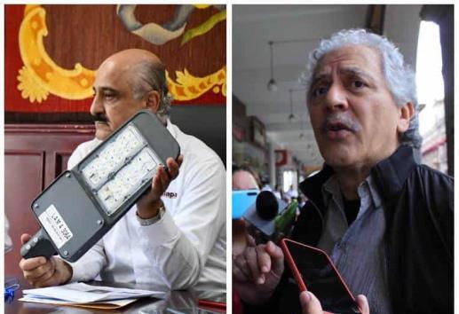 Sener contrató luminarias para Xalapa; se avisó que estaban mal: Hipólito