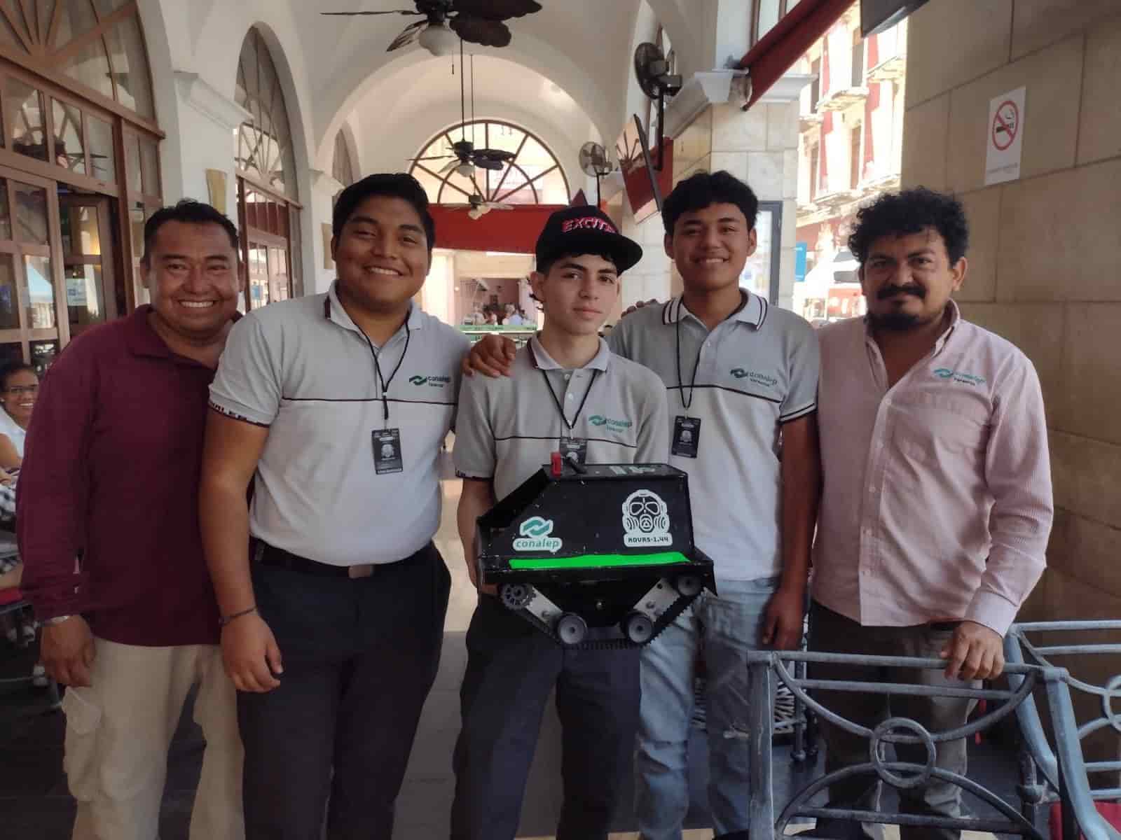 Estudiantes del Conalep de Veracruz crean robot detector de gas