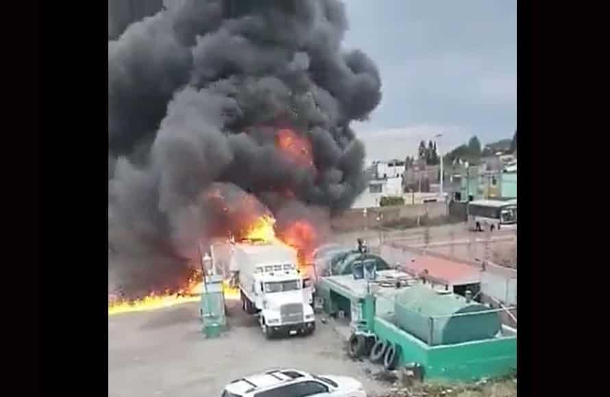 Explota depósito de combustible en Puebla; hay un muerto y otro herido(+Video)