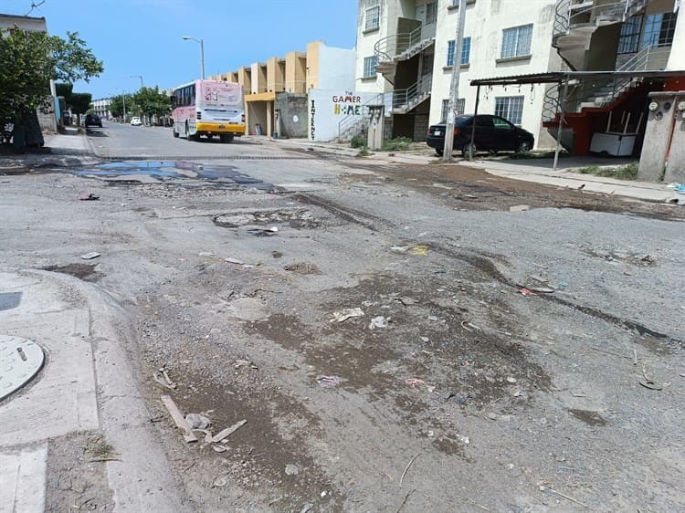 ¡Son cráteres! Calles de Lomas del Río Medio 4 son intransitables; se forman más baches