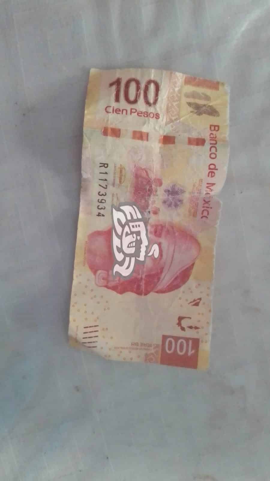 ¡Aguas! Alertan por circulación de billetes falsos de cien pesos en Nanchital