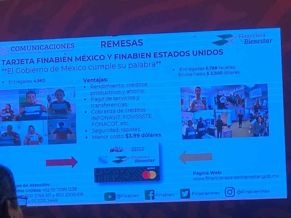 Presentan tarjeta Finabien para envío de remesas de Estados Unidos