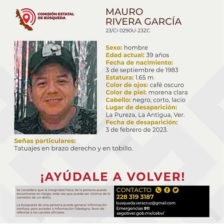 Desaparece hombre en La Antigua, Veracruz