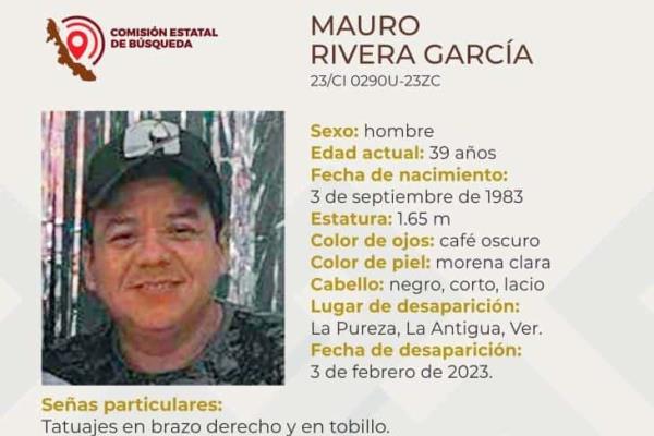 Desaparece hombre en el municipio de La Antigua, Veracruz