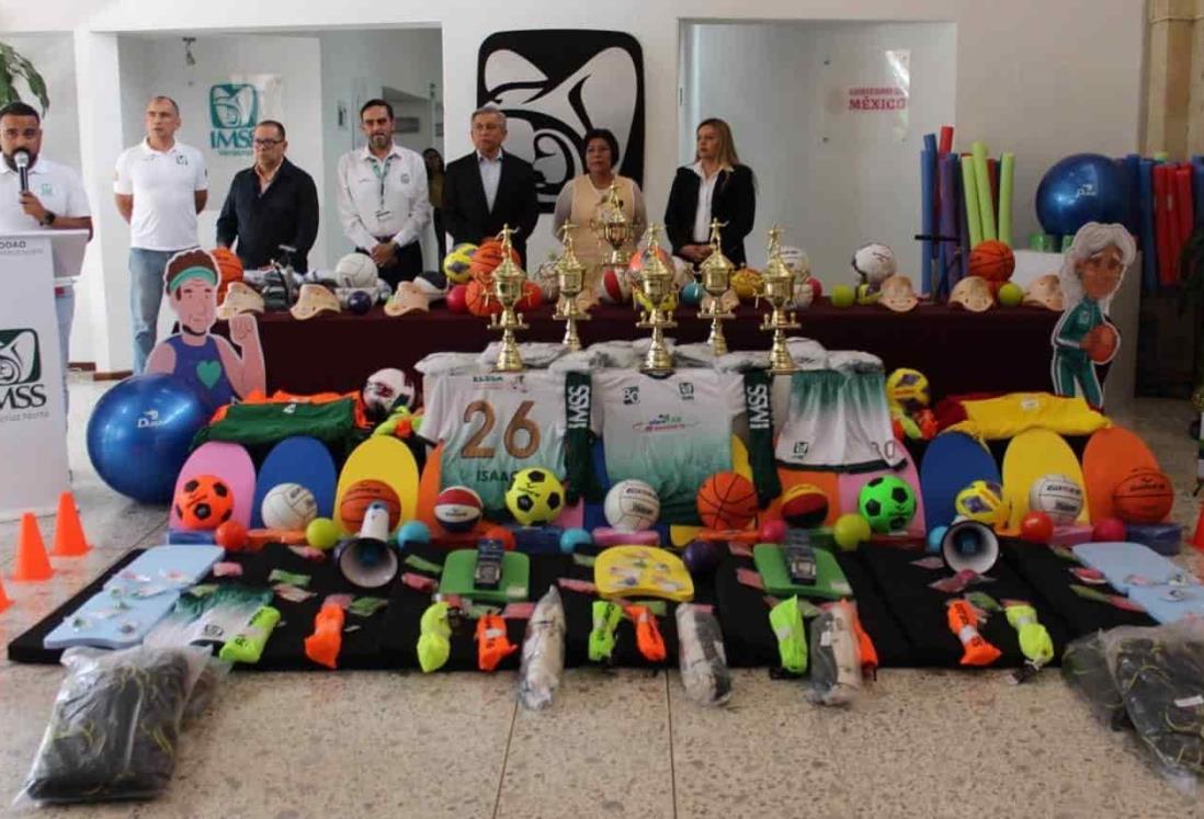 Obtiene IMSS Veracruz Norte artículos deportivos para sus Centros de Seguridad Social