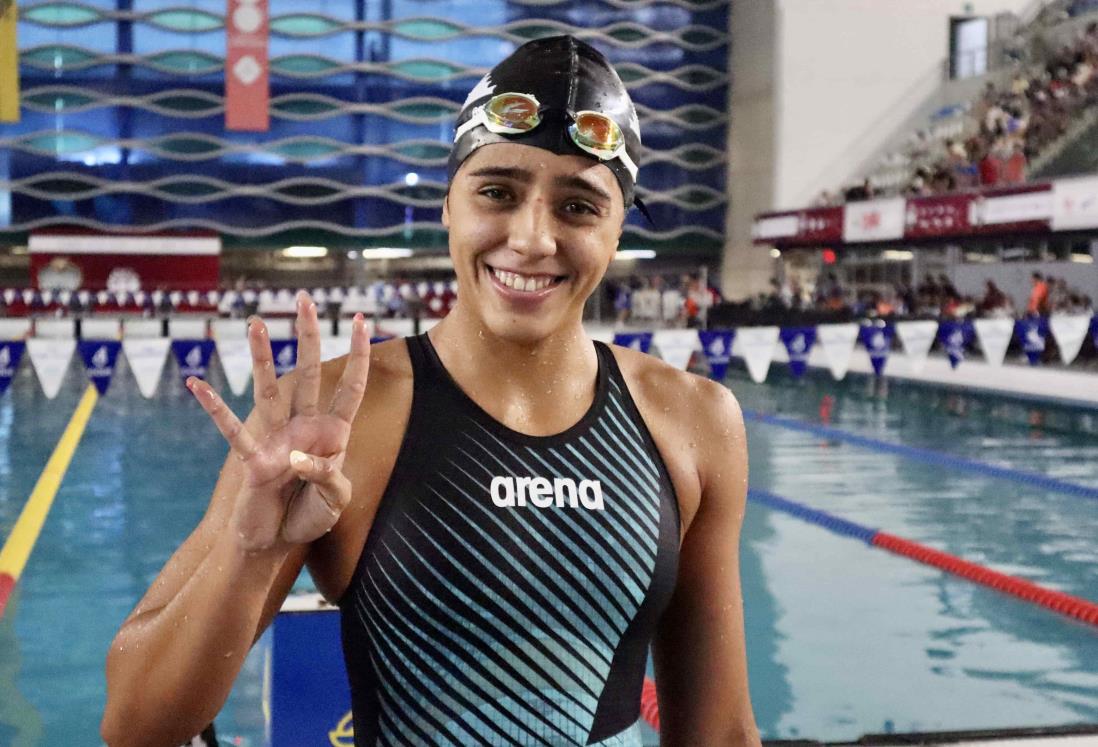 Llega Veracruz a 10 medallas en natación