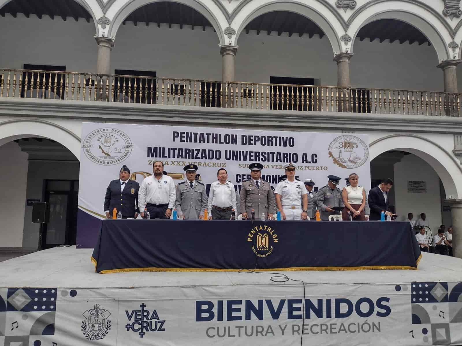 Conmemoran los 35 años del Pentathlón Deportivo Militarizado en Veracruz