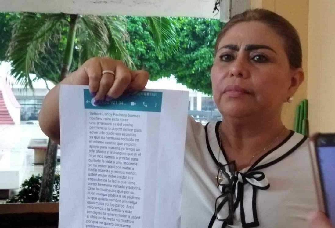 Mujer denuncia a su hermano en Coatzacoalcos, asegura hay amenazas