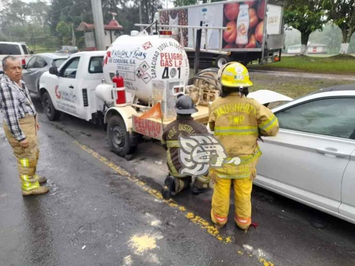 ¡Carambola! Se registra accidente en la carretera Fortín-Huatusco