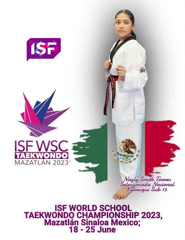 Taekwondoínes de Coatza representarán a México en Mundial Escolar