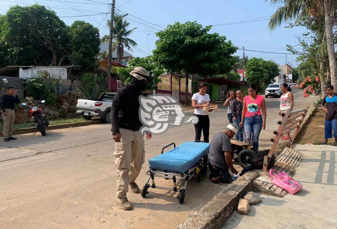 Atropellan a discapacitado en Acayucan