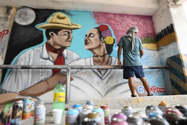 Buscan llenar de murales los espacios libres del Centro Histórico de Veracruz