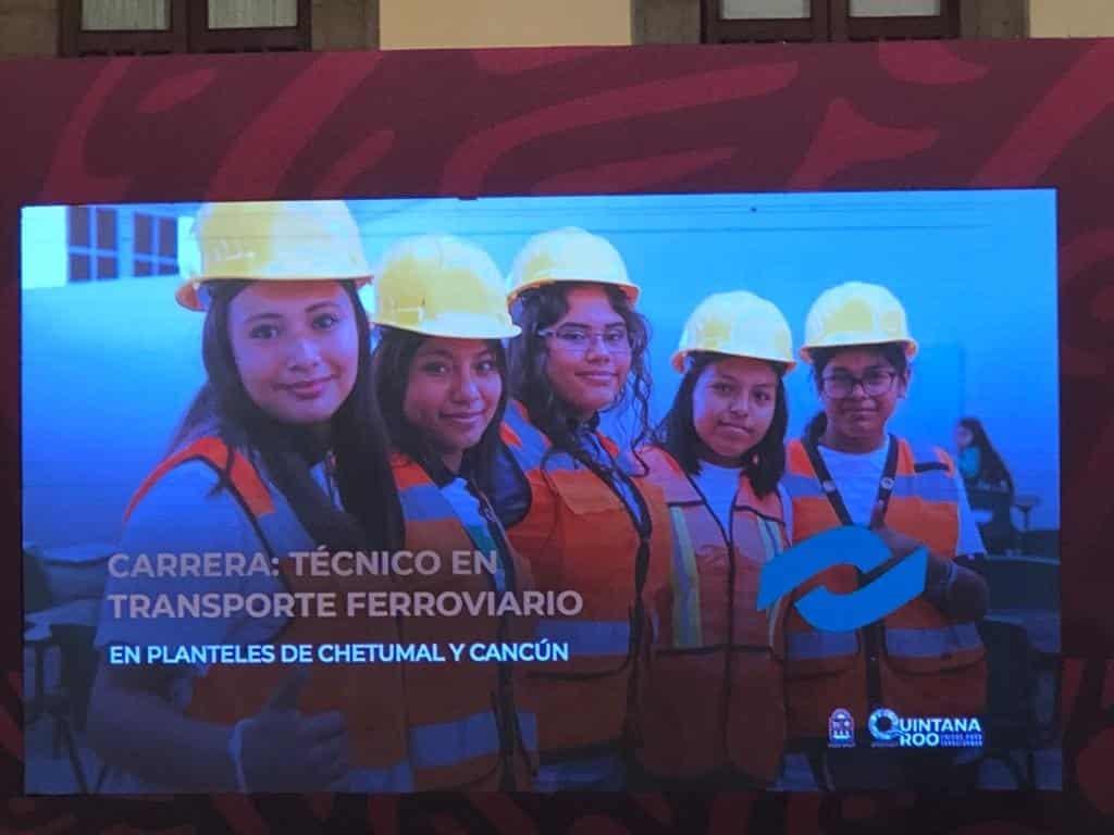 Abren carrera técnica en Transporte Ferroviario en Conalep Quintana Roo