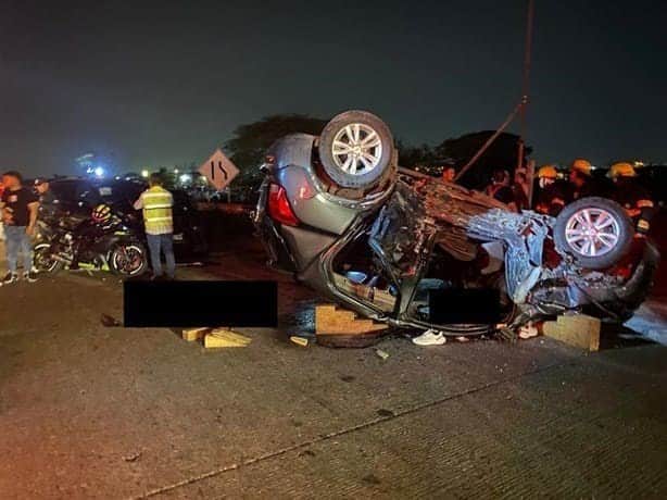 Así fue el trágico choque donde murió una niña en el km 13.5 de Veracruz