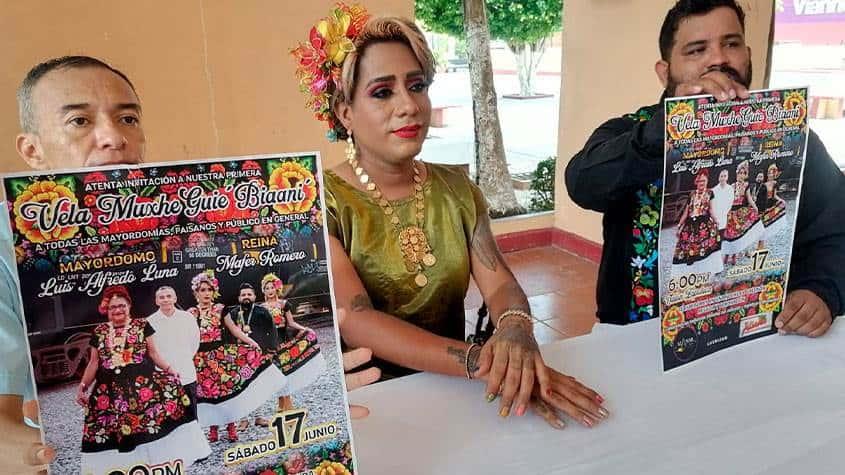 Preparan en Coatzacoalcos la tradicional Vela Muxe Guíe Biaani