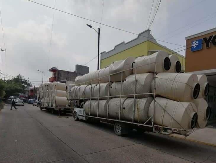 Por calor, se elevaron ventas de tinacos en Coatzacoalcos