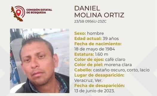 Daniel Molina está desaparecido; ayúdanos a que vuelva a casa