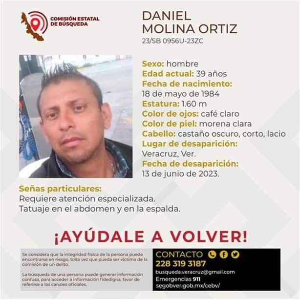 Daniel Molina está desaparecido; ayúdanos a que vuelva a casa