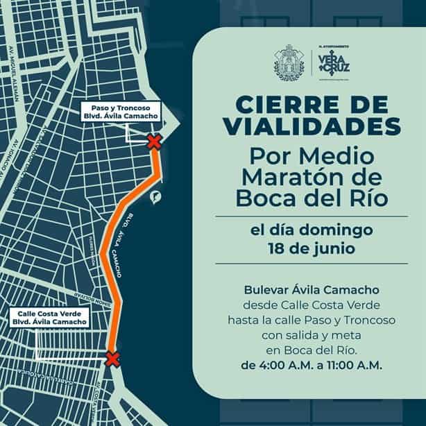 Anuncian cierre del bulevar Ávila Camacho por carrera deportiva este domingo