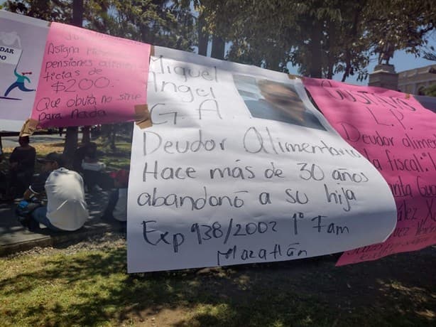 Con imagen de Luis Miguel, exhiben en tendedero a padres ausentes y deudores en Orizaba (+Video)