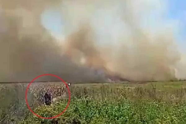 ¿Qué es eso? Extraña figura es captada en incendio en Minatitlán (+video)