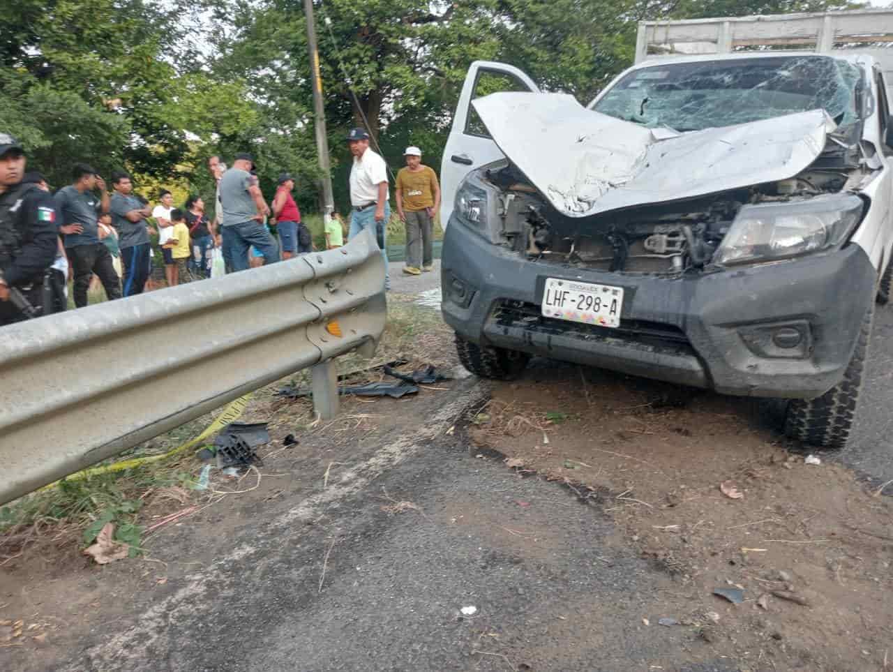 Se registra accidente múltiple sobre la carretera a San Andrés Tuxtla