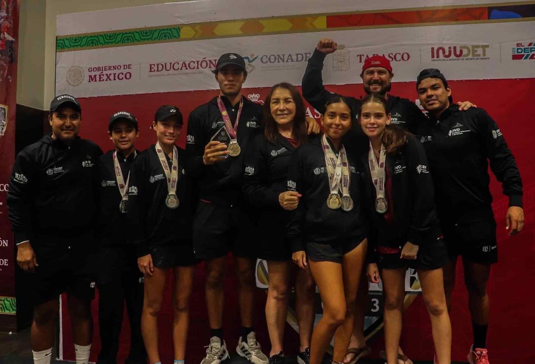 Veracruz consigue seis medallas en el tenis