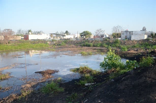 Alertan por enorme fuga de agua potable en Puente Moreno en plena sequía(+Video)