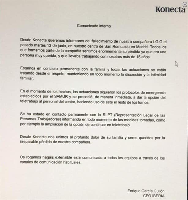 Obligan a empleados de call center a trabajar junto a cadáver de compañera