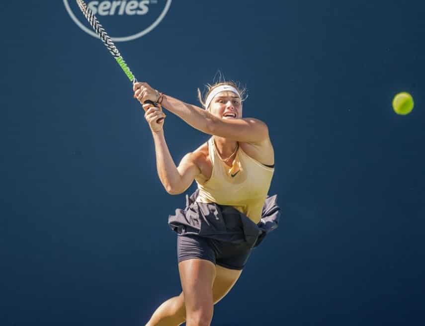 Sorprenden a tenista Aryna Sabalenka en Berlín