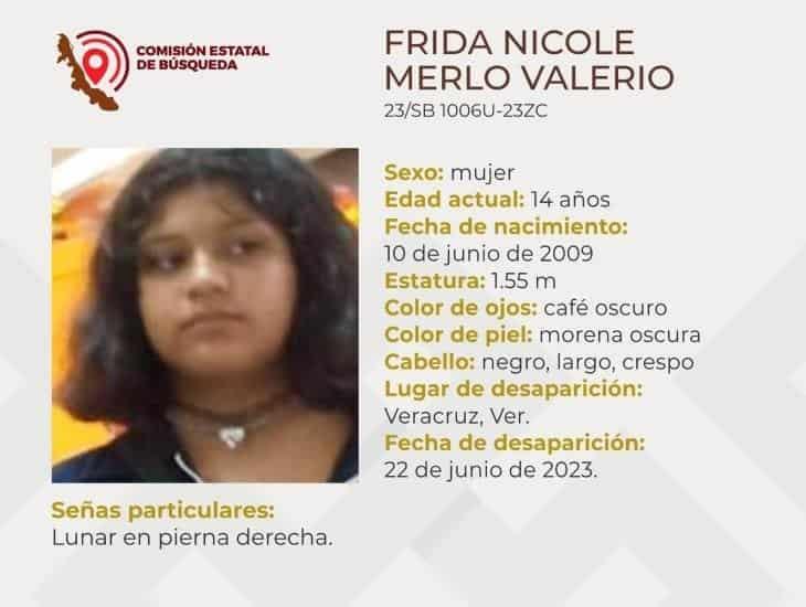 Buscan a Frida Nicole de 14 años, desapareció en Veracruz