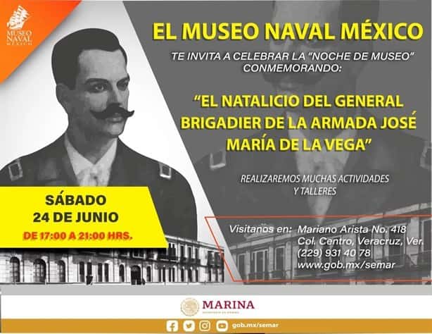 Semar invita a celebrar la quinta edición de Noche de Museo este sábado en Veracruz