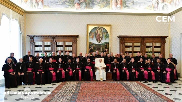 Obispos de México participan en encuentros con el Papa Francisco