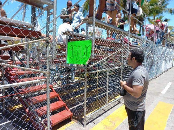 Esto costarán las gradas para los paseos del Carnaval de Veracruz 2023