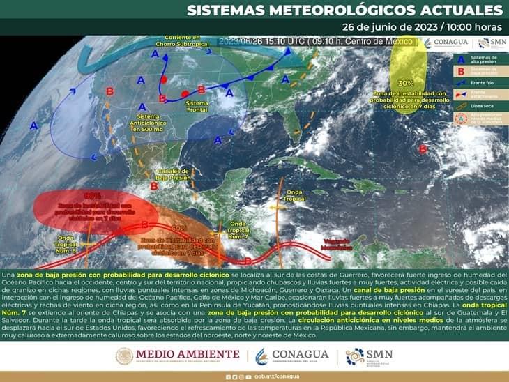 Onda Tropical 8: ¿Cuándo entra a México y qué estados serán afectados?