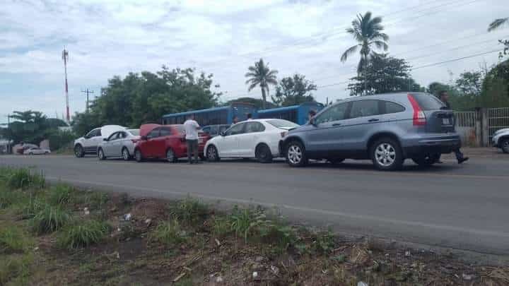 Choque múltiple en la carretera federal Veracruz – Córdoba