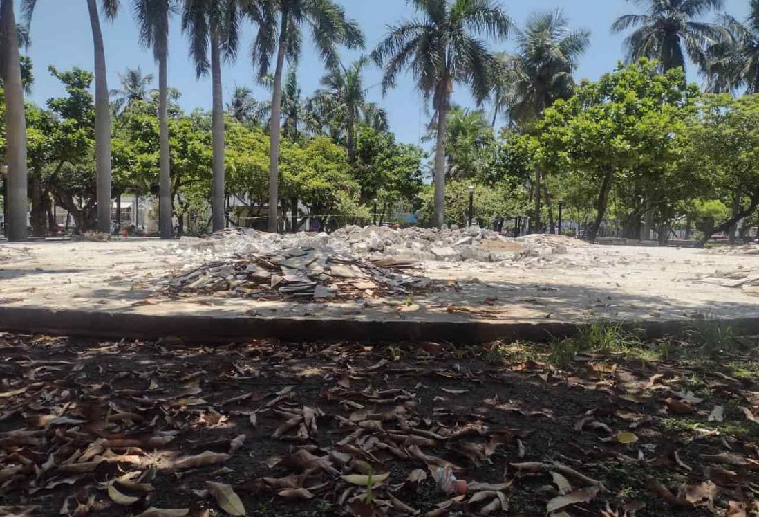 Obras del parque Zamora llevan 10% de avance; prevén finalizar en septiembre