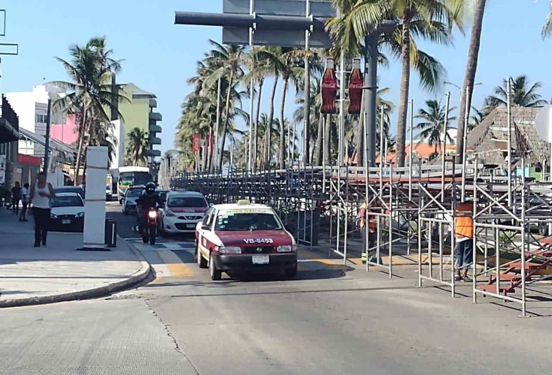 Carnaval: Así será el paso vehicular en bulevar de Veracruz