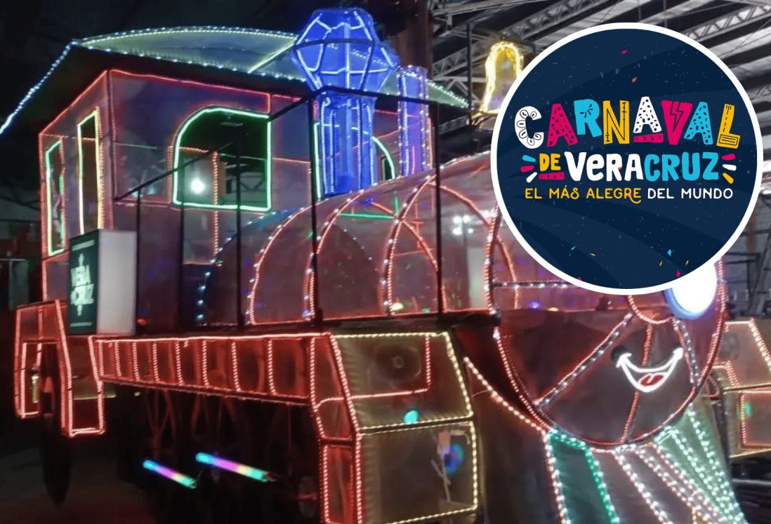 Lanzan encuesta para nombrar a tren, una de las figuras gigantes del Carnaval de Veracruz 2023